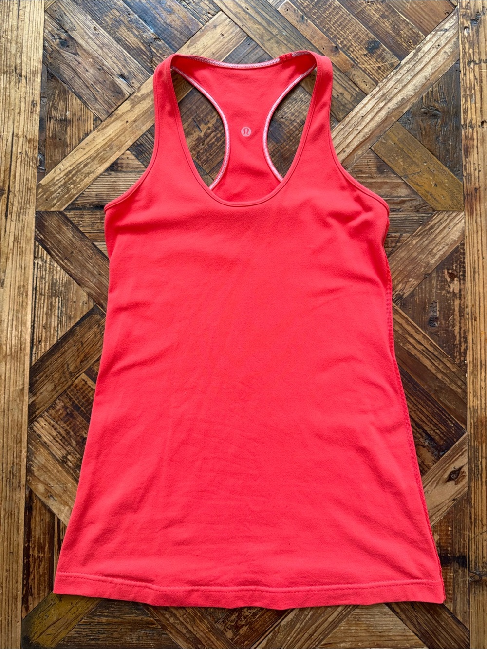 lululemon athletica Coral Red Racerback Tank